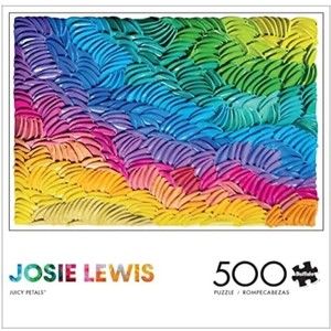 Brand New Sealed ‘JUICY PETALS’ 500 pc  Puzzle-Artist JOSIE LEWIS- rainbow color